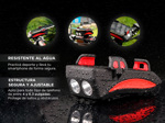 Luz de Bicicleta Gadnic Con Soporte Celular y Power Bank Led + Bocina