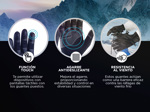 Guantes Térmicos Touch Gadnic MG-01 Deportes Extremos  - Talle XL