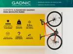 Kit x2 de Soporte C/Gancho Gadnic Para Bicicleta Pared