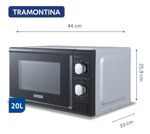 Microondas Tramontina Glass Cook 20 Litros Mcm