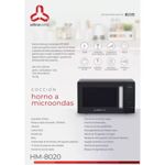Microondas Ultracomb 20lts Hm8020 Táctil Negro
