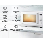 Microondas Philco Digital 23lts MPHDW23UAP 900W Blanco
