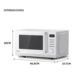 Microondas Philco Digital 23lts MPHDW23UAP 900W Blanco