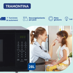 Microondas BGH Tramontina Glass Cook 28 litros MCDG
