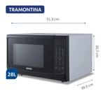 Microondas BGH Tramontina Glass Cook 28 litros MCDG
