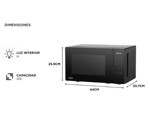 Microondas Atma 20 Lts Digital 700W Black
