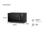 Microondas Atma Grill Digital 23 litros Negro