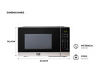 Microondas Digital Gadnic 23Lts Funcion Grill 