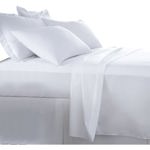 Juego de Sábanas Percal 180 Hilos King Size Blanca