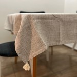 Mantel NORDIC Anti Mancha - 132x220 - Beige