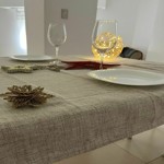 Mantel NORDIC Anti Mancha - 132x220 - Beige