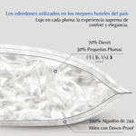 Edredon Nordico de Plumas Duvet QUEEN - Pelikano Hogar