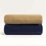 Frazada Polar Lisa King Size Color Azul Marino