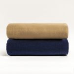 Frazada Polar 2 1/2 Plazas Color Bordo
