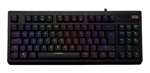 Teclado Gamer VSG Quasar RGB mecánico TKL, control multimedia con interruptores Outemu