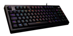 Teclado Gamer VSG Quasar RGB mecánico TKL, control multimedia con interruptores Outemu