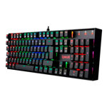 Teclado Gamer Mecanico Redragon Mitra K551rgb Esp Rgb Sw Red, Color Negro Español Latam