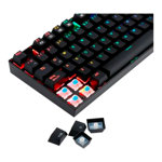Teclado Gamer Mecanico Redragon Mitra K551rgb Esp Rgb Sw Red, Color Negro Español Latam
