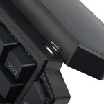 Teclado de una mano gamer Redragon Diti K585RGB color negro con luz RGB