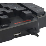 Teclado de una mano gamer Redragon Diti K585RGB color negro con luz RGB
