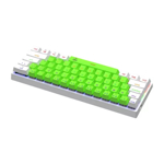 Teclado Gamer T-dagger Arena Verde/Blanco Switch Marron Español T-TGK321-GW-BR-SP