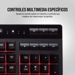 Teclado Corsair K55 Rgb Blacklit Multicolor Led Esp