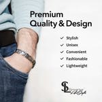 Pulsera magnética Smarter LifeStyle Elegant Titanium para hombre