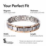 Pulsera magnética Smarter LifeStyle Elegant Titanium para hombre
