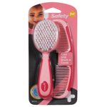 CEPILLO Y PEINE ROSA EASY GRIP BRUSH AND COMB SAFETY 1ST