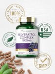 Suplemento Carlyle Resveratrol 1800 mg 180 cápsulas