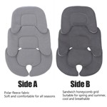 Cojín Universal Doble Cara para Cochecito de Bebé gray