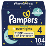 Pañales desechables Pampers Swaddlers Overnights, tamaño 4, 