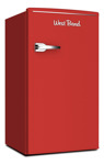 Mini Refrigerador Retro 3.1 Pies Para Oficina Y Hogar, Rojo
