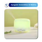 Humidificador Aromatizador De Ambiente Disfusor Aceite Esencial 300ml Con Luz Led