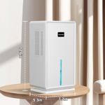 Deshumidificador VRZTLAI 3L para baño, dormitorio, sótano, 850 pies cuadrados