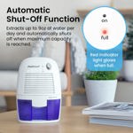 Deshumidificador Pro Breeze para el hogar de 20 m² con depósito de 500 ml de capacidad