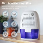 Deshumidificador Pro Breeze para el hogar de 20 m² con depósito de 500 ml de capacidad