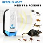 Control ultrasónico de plagas Ever Pest, paquete de 2 unidades para interiores