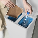 Tacho de basura 2 compartimiento 30lts Ou LX4350BCF Blanco