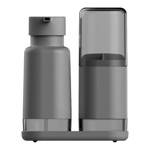 Set porta cepillo + porta jabon para baño Ou Kte128chf Gris