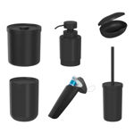 Combo 6 Articulos Ou Accesorios de Baño Color Negro