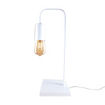 Velador Nordico Industrial Facu 1 Luz Blanco Gioluce