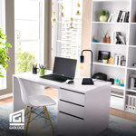 Velador Nordico Industrial Facu 1 Luz Negro Gioluce