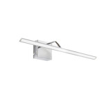 Aplique Pared Cuadra 80 Cm Cromo Movil Calida Gioluce