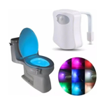 LUZ PARA INODORO DE 8 COLORES CON SENSOR DE MOVIMIENTO