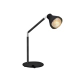Lampara Velador Dubai E27 1 Luz negro Gioluce