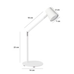 Lampara Velador Pixar Lima 1 Luz blanco Gioluce