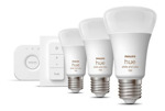 Kit de Inicio Philips Hue E27 Bluetooth White and Color X3 + Bridge + Dimmer Switch