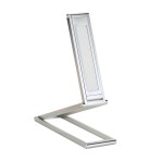 Lampara de luz led USB versátil, de aluminio, cuerpo plegable, y bateria recargable Gris - NSUSBLR18