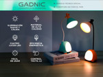 Lámpara De Escritorio Dinosaurios Naranja Gadnic Con Luz Nocturna